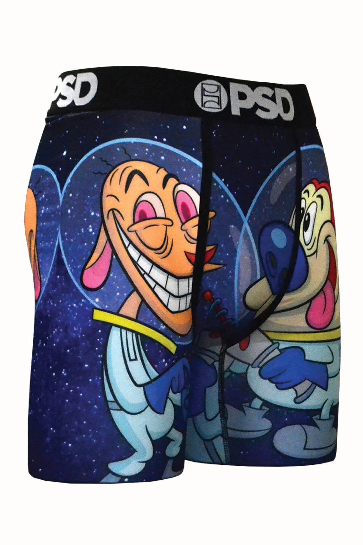 PSD Blue Ren & Stimpy Space Boxer Brief