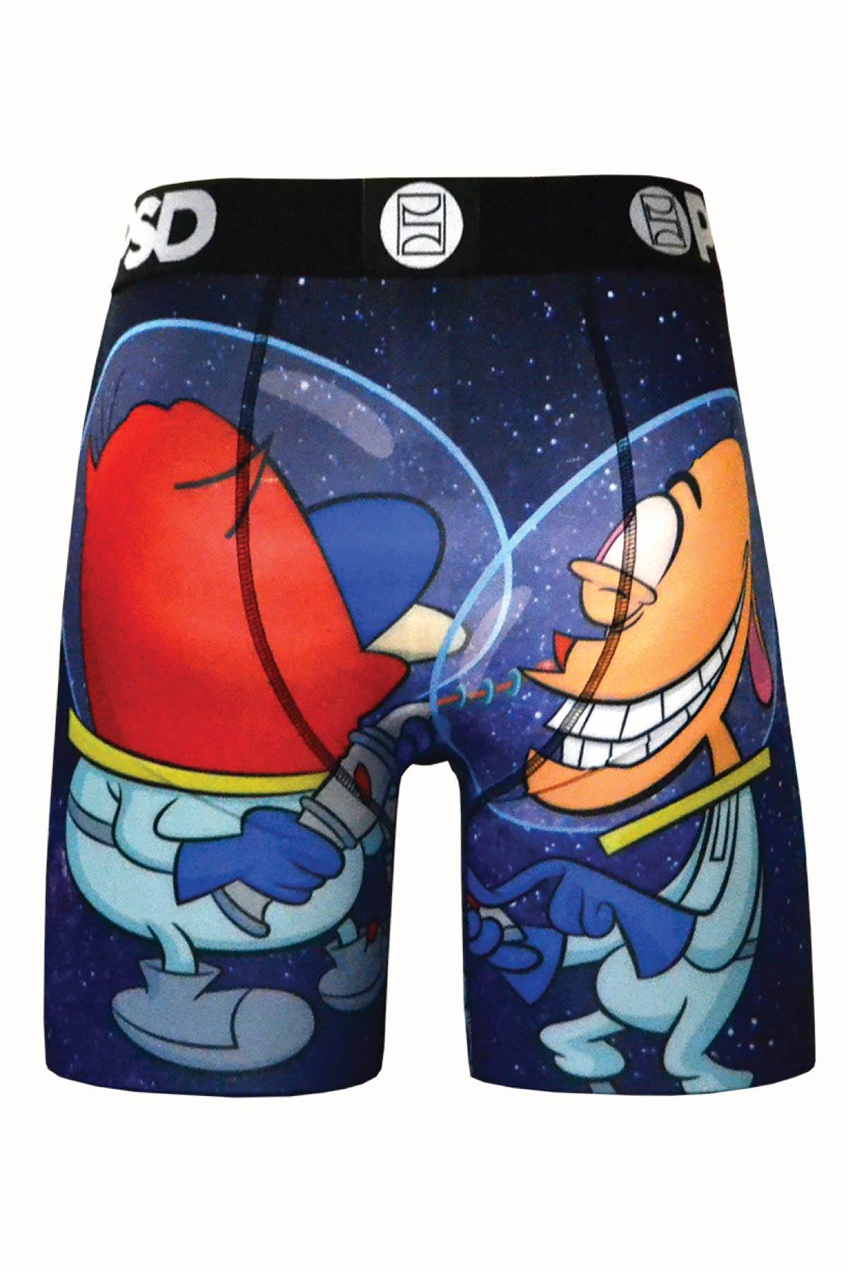 PSD Blue Ren & Stimpy Space Boxer Brief
