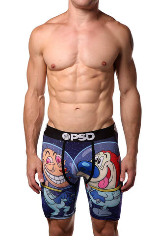 PSD Blue Ren & Stimpy Space Boxer Brief