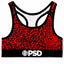 PSD Red Cheetah Sports Bra