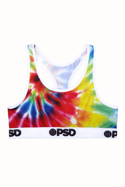 PSD Red Tie Dye Sports Bra thumbnail 3