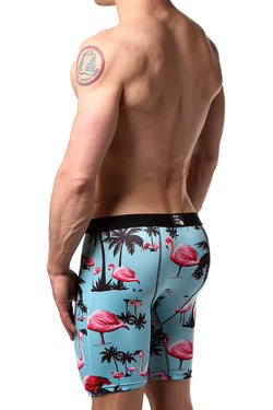 PSD Turquoise/Pink Flamingo Inn Boxer Brief thumbnail 2
