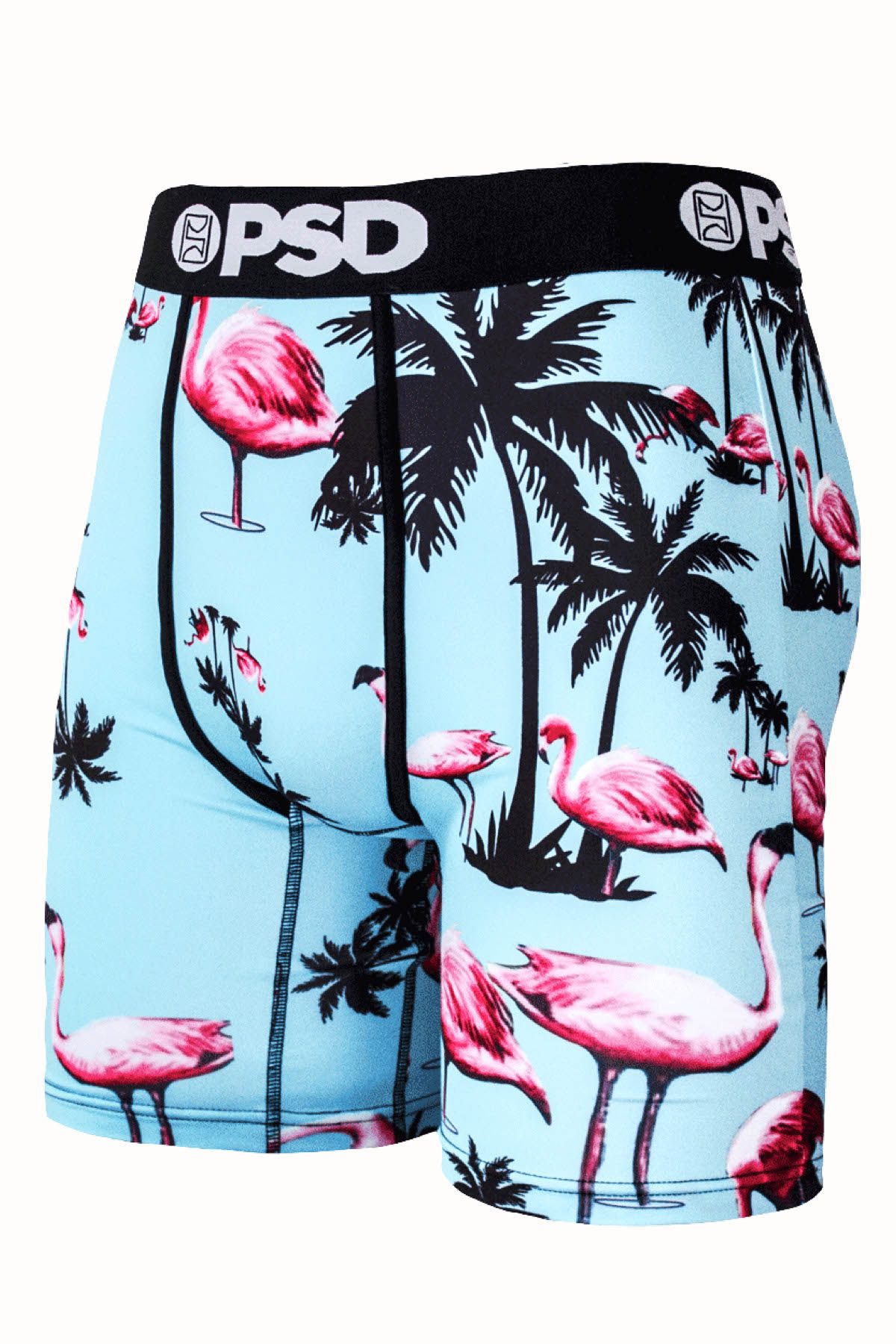 PSD Turquoise/Pink Flamingo Inn Boxer Brief