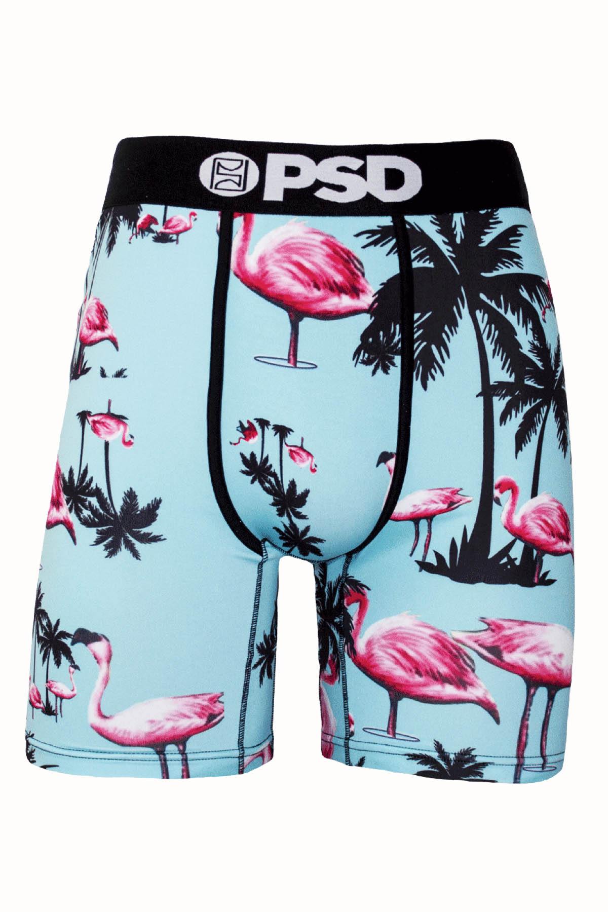 PSD Turquoise/Pink Flamingo Inn Boxer Brief