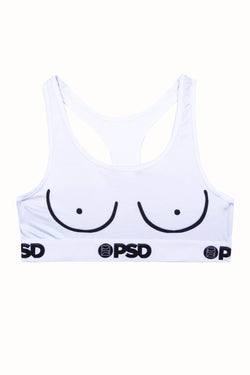 PSD White NIPS II Sports Bra thumbnail 1