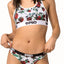 PSD White/Red Rose II Sport Bra