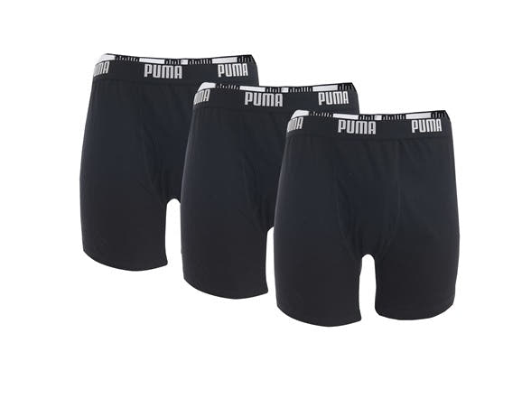 PUMA Puma Men's Cotton Boxer Brief 6-pack black,white