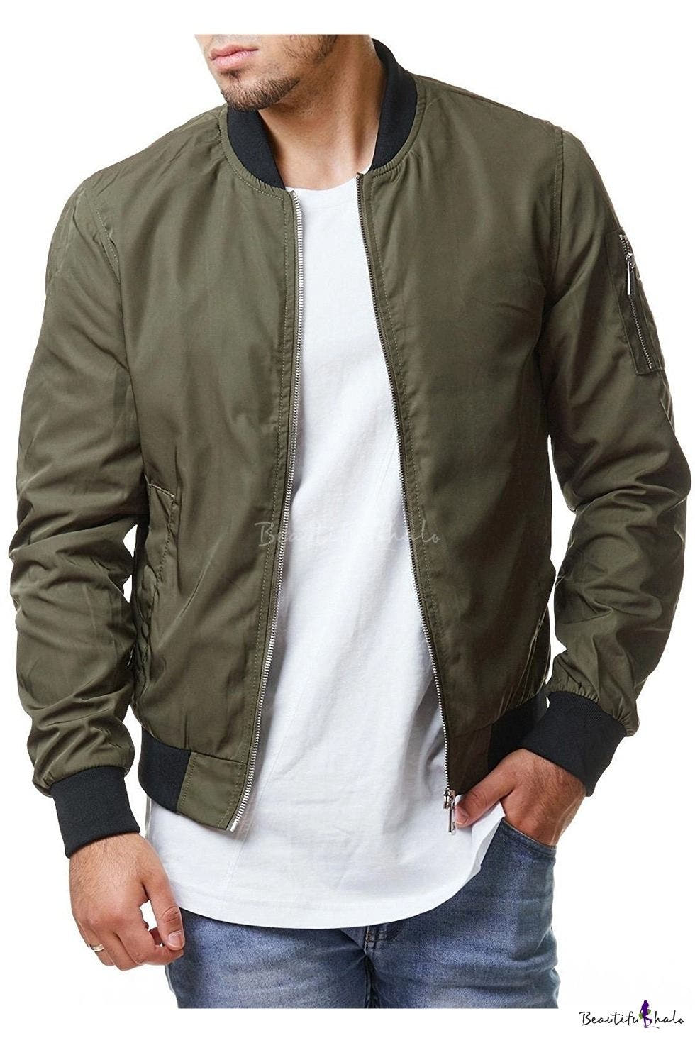 Pacific & Park Bomber Jacket Green