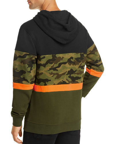 Pacific & Park Camo Color-block Hooded Sweatshirt Camo