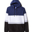 Pacific & Park Color-block Hooded Sweatshirt Navy