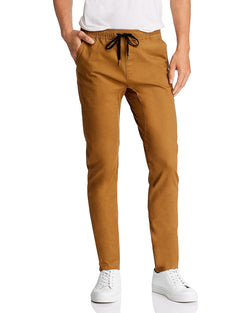 Pacific & Park Core Twill Slim Fit Jogger Pants Tobacco thumbnail 1