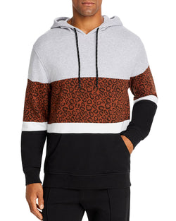 Pacific & Park Leopard Color-block Hoodie Leopard thumbnail 1