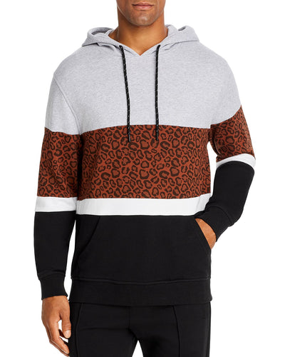 Pacific & Park Leopard Color-block Hoodie Leopard