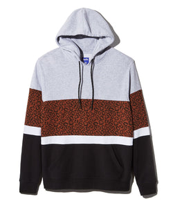 Pacific & Park Leopard Color-block Hoodie Leopard thumbnail 2