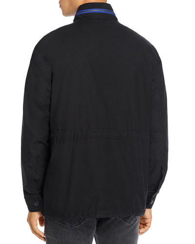 Pacific & Park Pop Color Slim Fit Utility Jacket 100% Exclsuive Black