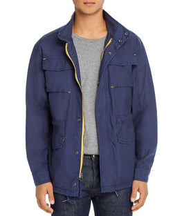Pacific & Park Pop Color Slim Fit Utility Jacket 100% Exclsuive Navy thumbnail 1