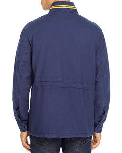 Pacific & Park Pop Color Slim Fit Utility Jacket 100% Exclsuive Navy thumbnail 2