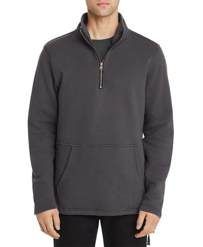 Pacific & Park Quarter-zip Fleece Sweatshirt Washed Black