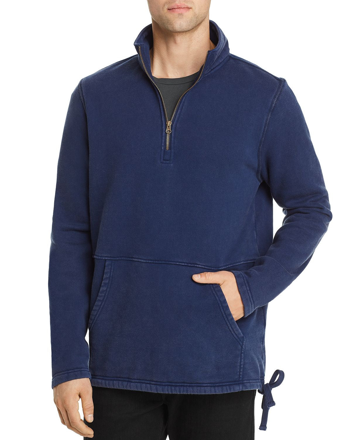 Pacific & Park Quarter-zip Fleece Sweatshirt Washed Blue
