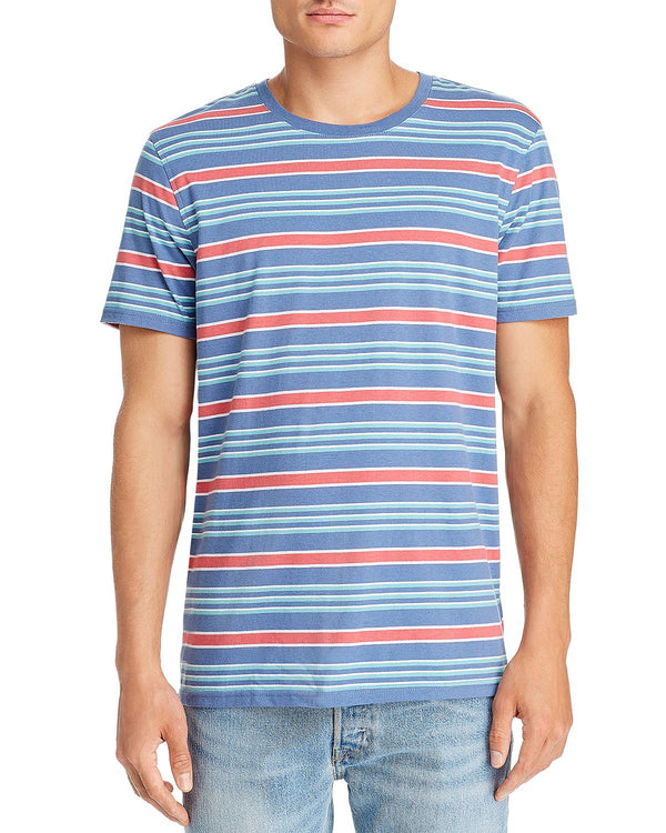 Pacific & Park Striped Tee Light Blue