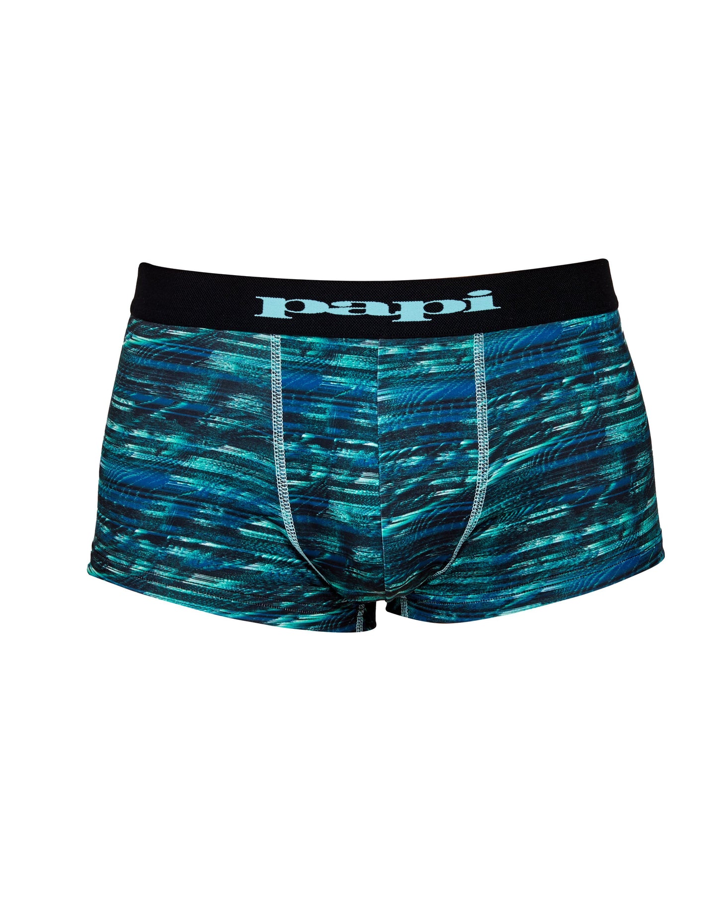 Papi Aqua Glitch Print Microfiber Trunk