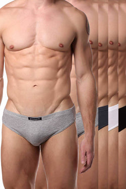 Papi Basics Premium Cotton Low-Rise Brief 5-Pack thumbnail 1