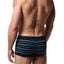 Papi Black/Blue Stripe Stretch Brazilian Trunk 2-Pack
