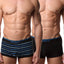Papi Black/Blue Stripe Stretch Brazilian Trunk 2-Pack