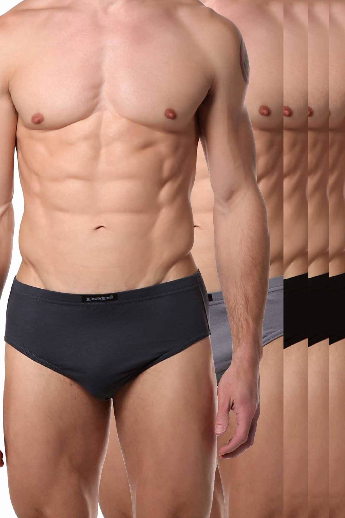 Papi Black/Grey Low-Rise Brief 5-Pack