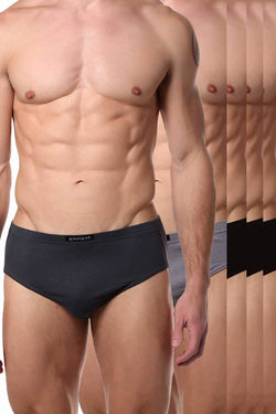 Papi Black/Grey Low-Rise Brief 5-Pack thumbnail 1