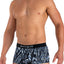 Papi Black Microflex Peached Single Animal Print Brazilian Trunk