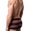 Papi Black/Red/Grey Stripe Brazilian Trunk