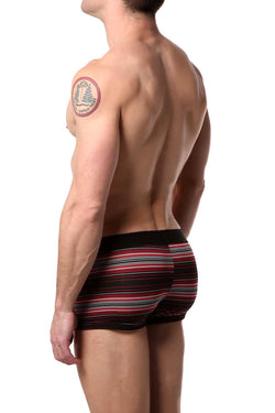 Papi Black/Red/Grey Stripe Brazilian Trunk thumbnail 2