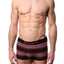 Papi Black/Red/Grey Stripe Brazilian Trunk
