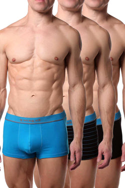 Papi Black/Teal Brazilian Trunk 3-Pack thumbnail 1