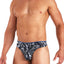 Papi Black/White Sci-Fi Skins Peached Jersey Thong