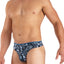 Papi Black/White Sci-Fi Skins Peached Jersey Thong