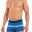 Papi Blue/Barrier-Reef Beachside Stripes Brazilian Trunk