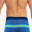 Papi Blue/Barrier-Reef Beachside Stripes Brazilian Trunk