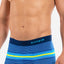 Papi Blue/Barrier-Reef Beachside Stripes Brazilian Trunk