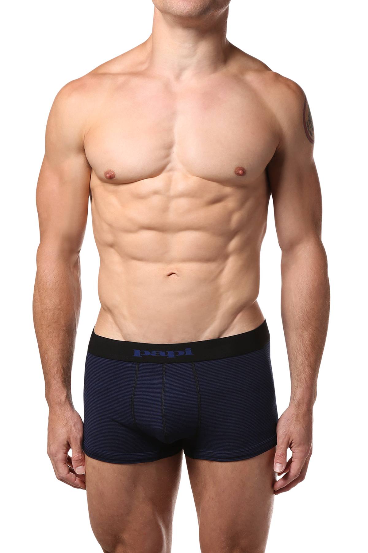 Papi Blue/Black/Stripe Brazilian Trunk 3-Pack