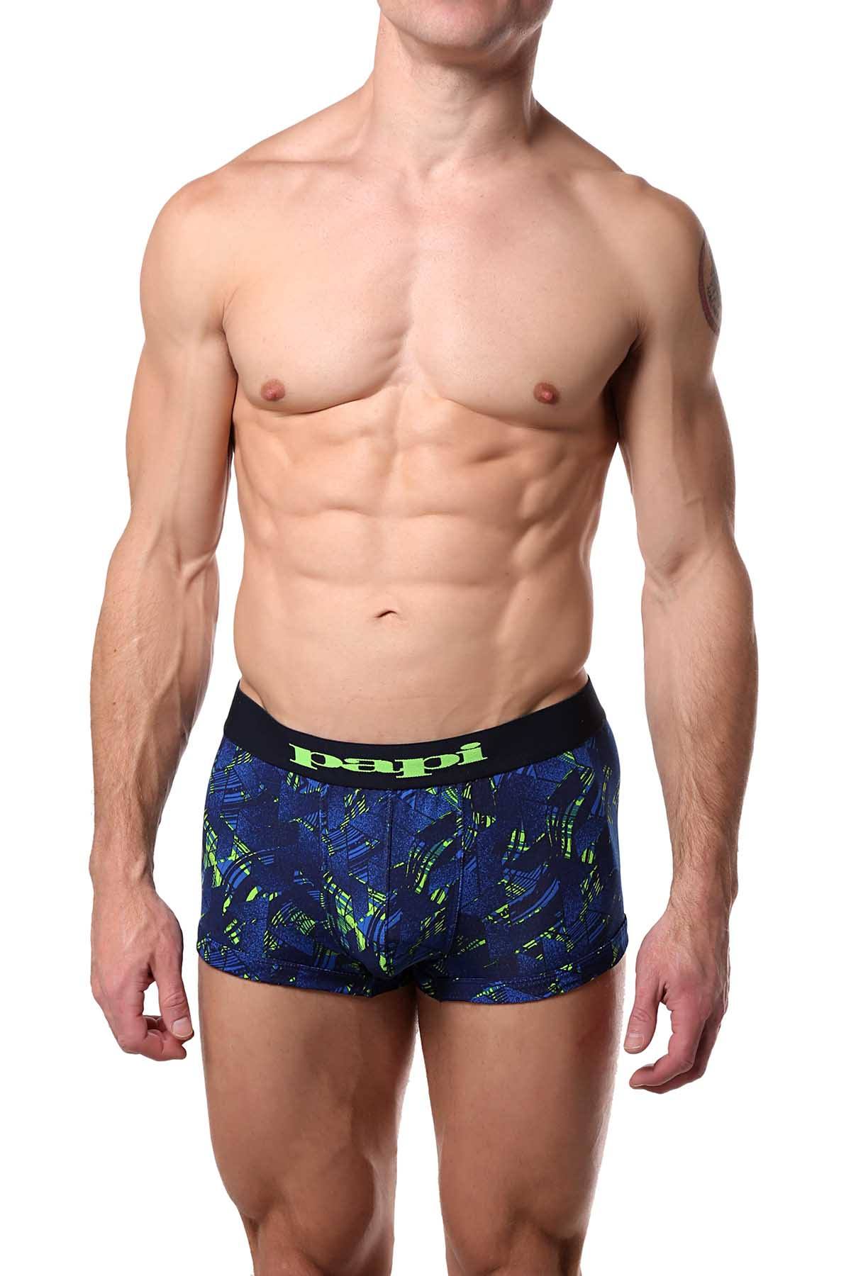 Papi Blue/Green Brushstroke Brazilian Trunk