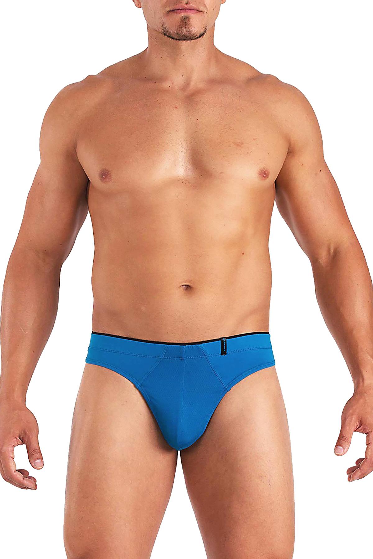 Papi Blue-Jay Solid Skins Peached Jersey Mesh Thong