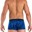Papi Blue Microflex Peached Single Animal Print Brazilian Trunk