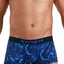 Papi Blue Microflex Peached Single Animal Print Brazilian Trunk