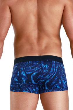 Papi Blue Microflex Peached Single Animal Print Brazilian Trunk thumbnail 4