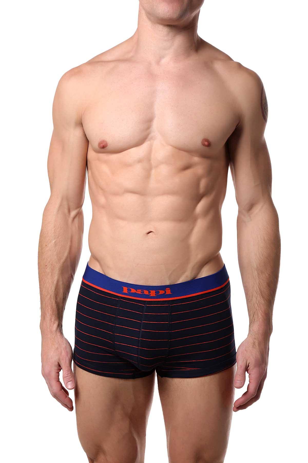 Papi Blue/Navy/Orange Brazilian Trunk 3-Pack