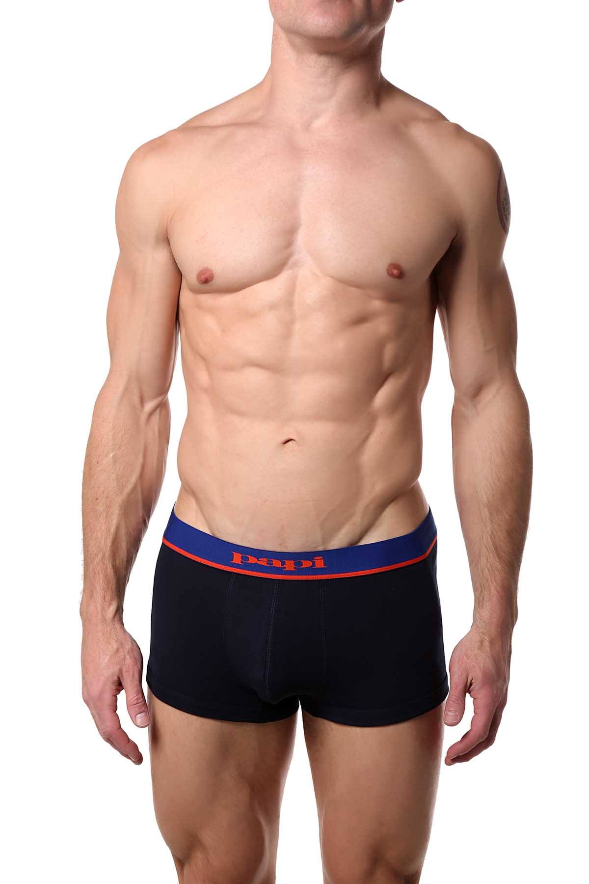 Papi Blue/Navy/Orange Brazilian Trunk 3-Pack