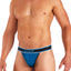 Papi Blue-Rain Textured Sport Injected Slub Jersey Thong