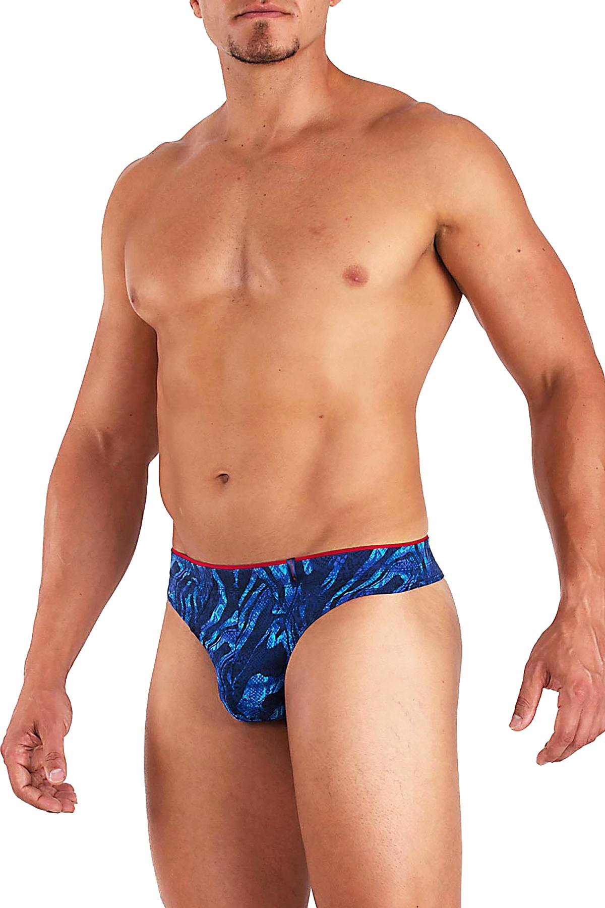 Papi Blue Sci-Fi Skins Peached Jersey Thong